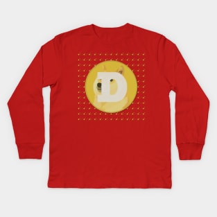 Doge. Hodl. Moon. Profit. Kids Long Sleeve T-Shirt